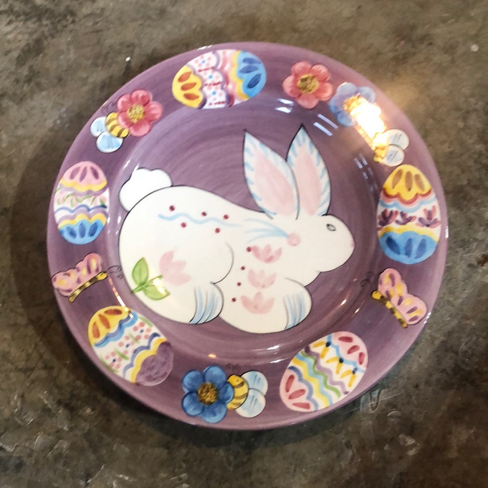 ceramic easter plate